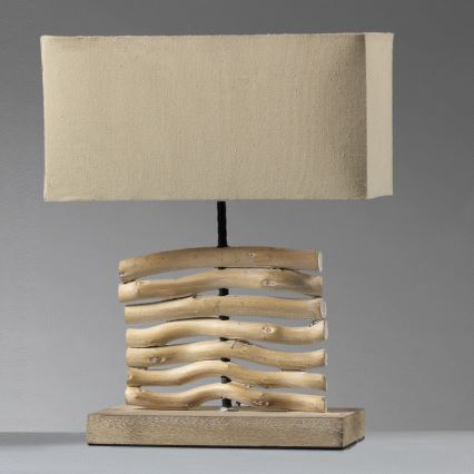 ONLI - Galda lampa MARICA 1xE27/22W/230V bēša 38 cm