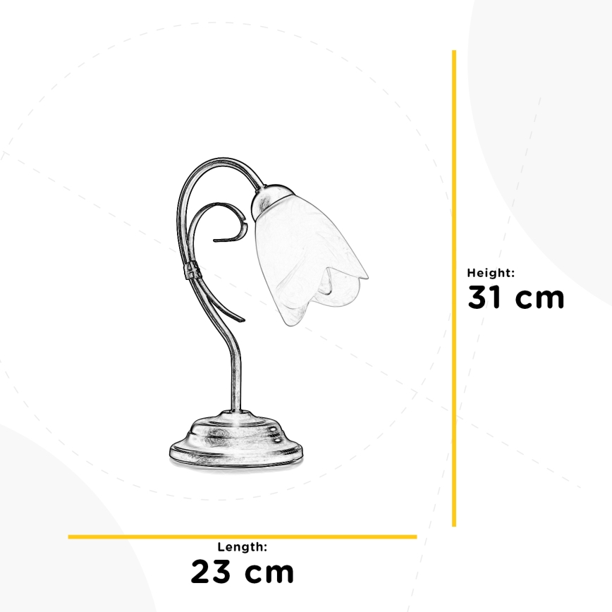 ONLI - Galda lampa ODINO 1xE14/6W/230V 30 cm