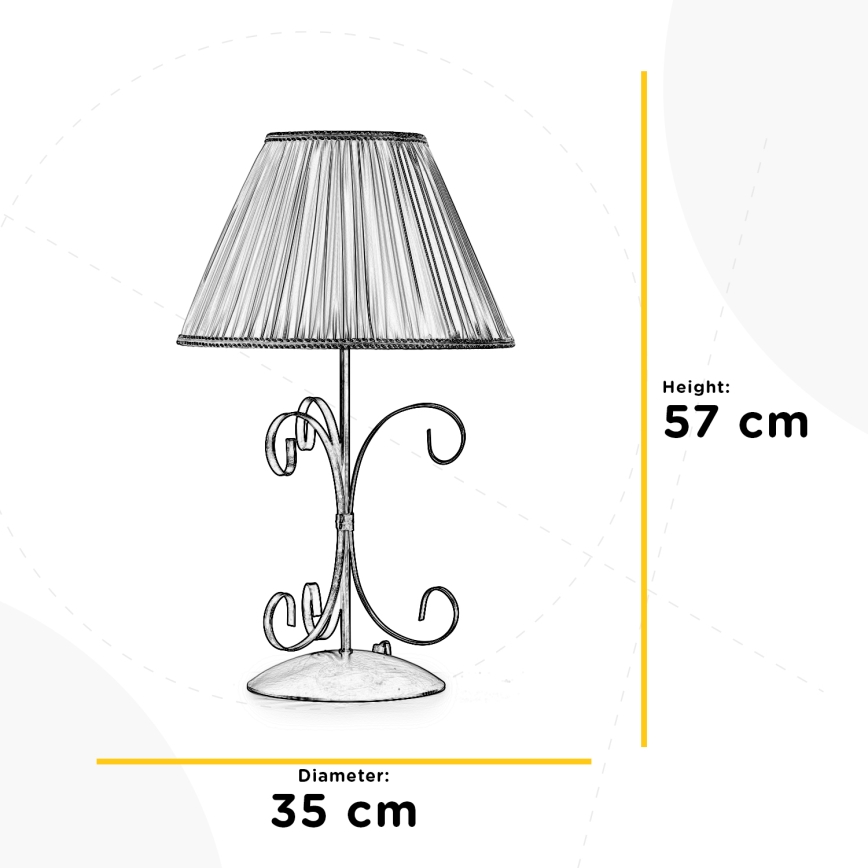 ONLI - Galda lampa ODINO 1xE27/22W/230V 57 cm