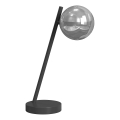 ONLI - Galda lampa PALOMA 1xG9/10W/230V 38,5 cm melna/dūmakains