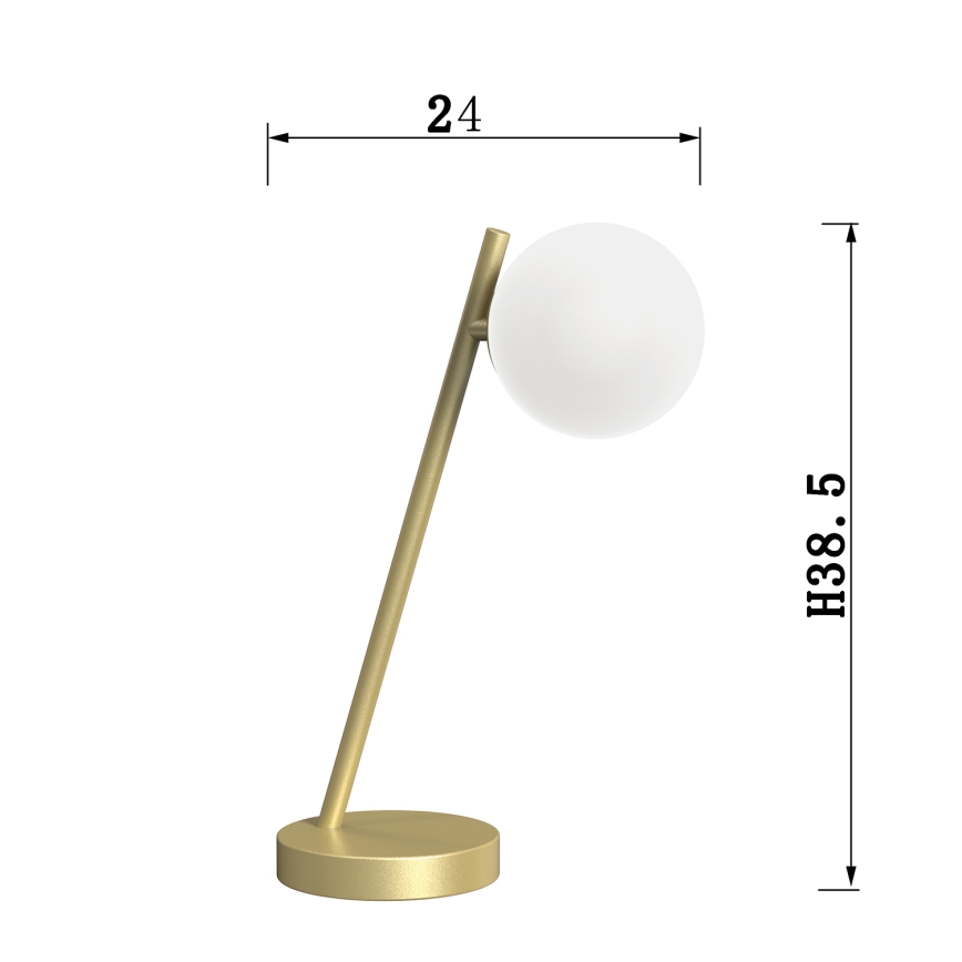 ONLI - Galda lampa PALOMA 1xG9/10W/230V 38,5 cm zelta