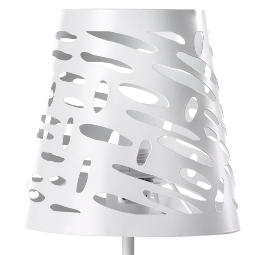 ONLI - Galda lampa RICKY 1xE14/10W/230V 28 cm balta