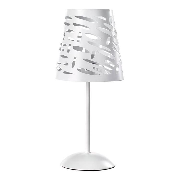 ONLI - Galda lampa RICKY 1xE14/10W/230V 38 cm balta