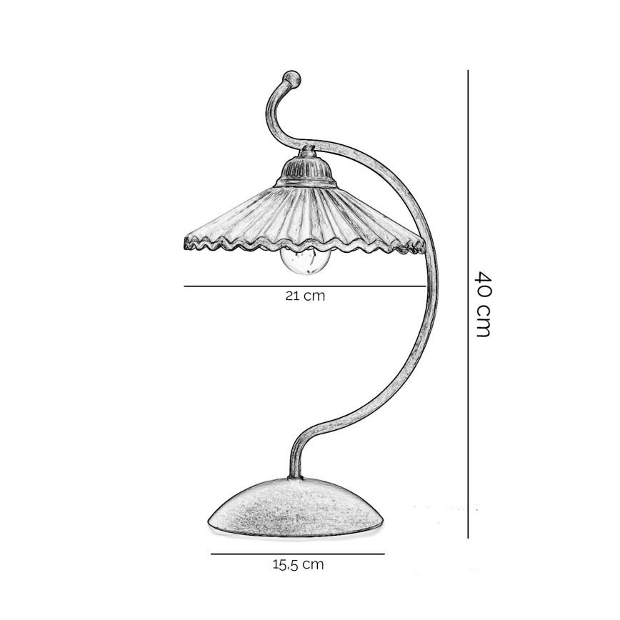 ONLI - Galda lampa ROSINA 1xE14/6W/230V bronza