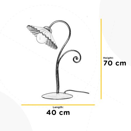 ONLI - Galda lampa ROSINA 1xE27/22W/230V 70 cm