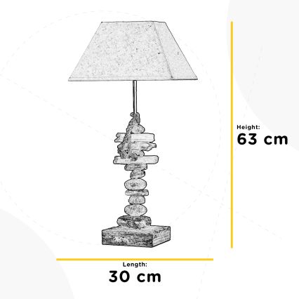 ONLI - Galda lampa SEREGON 1xE27/22W/230V 63 cm