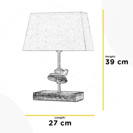 ONLI - Galda lampa SEREGON 1xE27/22W/230V