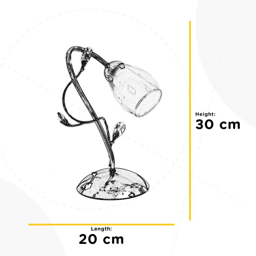 ONLI - Galda lampa SHARON 1xE14/6W/230V 30 cm