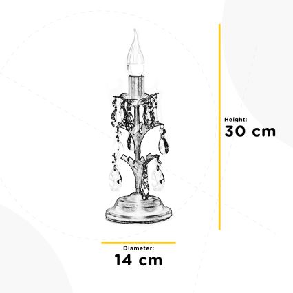 ONLI - Galda lampa TERESA 1xE14/6W/230V bronza