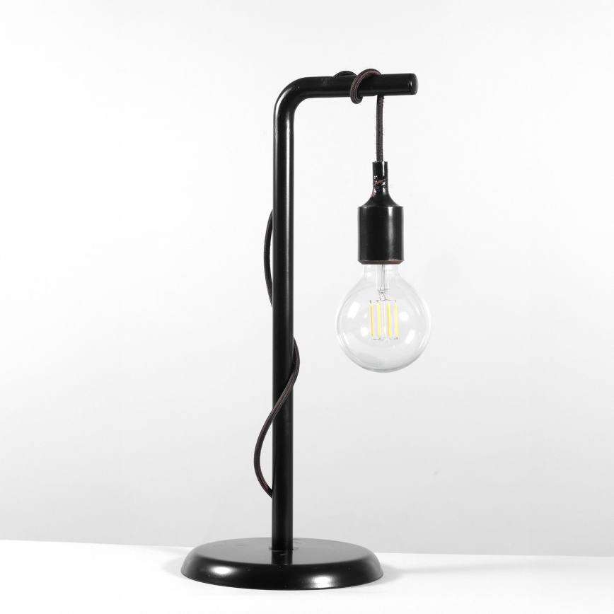 ONLI - Galda lampa WIRE 1xE27/15W/230V 50 cm melna