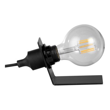 ONLI - Galda lampa WIRE 1xE27/15W/230V 9 cm melna