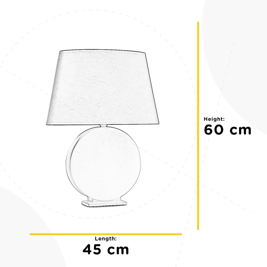 ONLI - Galda lampa ZEN 1xE27/22W/230V 60 cm