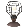 ONLI - Galda lampa ZIRNEKLIS 1xE27/15W/230V 23 cm melna/brūna