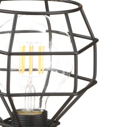 ONLI - Galda lampa ZIRNEKLIS 1xE27/15W/230V 23 cm melna/brūna