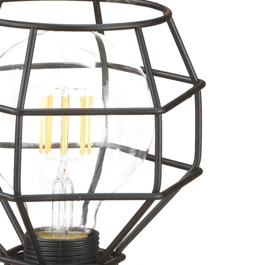 ONLI - Galda lampa ZIRNEKLIS 1xE27/15W/230V 23 cm melna/brūna
