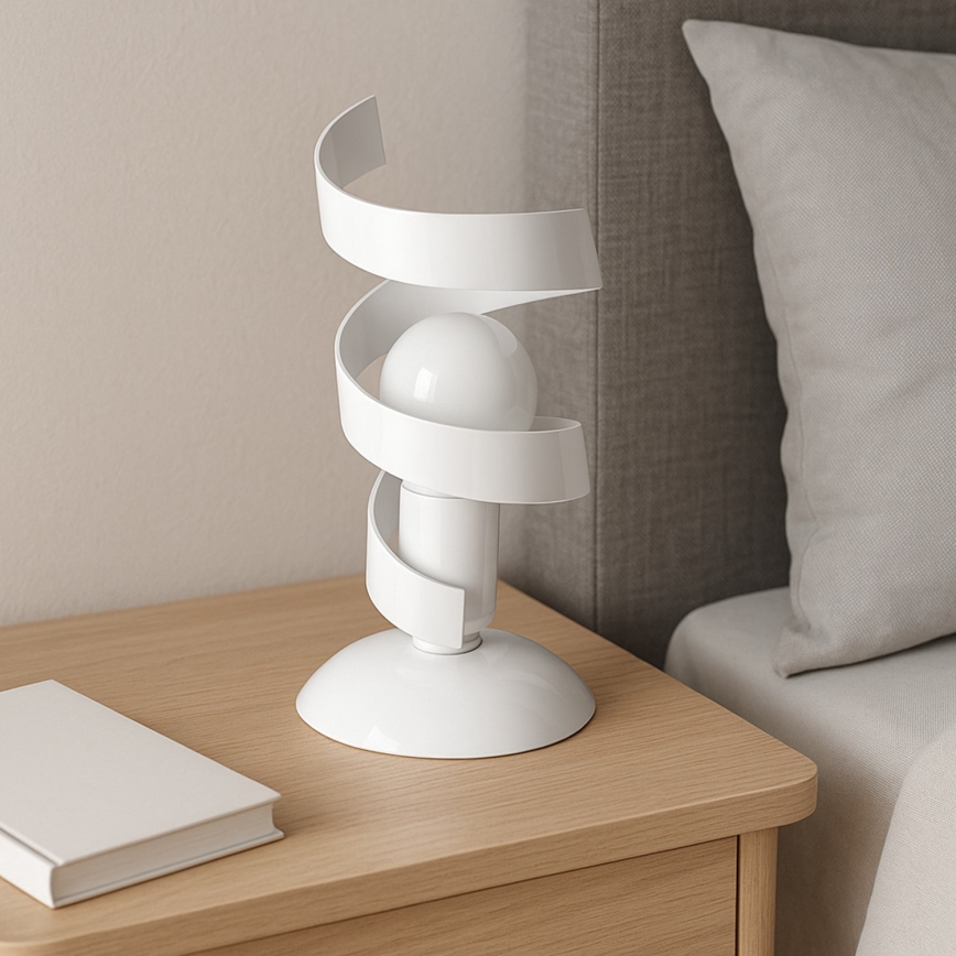 ONLI - Galda lampa ZOE 1xE14/6W/230V 22 cm balta