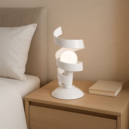 ONLI - Galda lampa ZOE 1xE14/6W/230V 22 cm balta