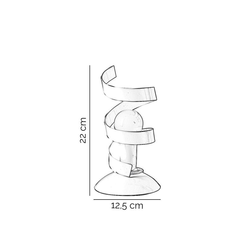 ONLI - Galda lampa ZOE 1xE14/6W/230V 22 cm balta
