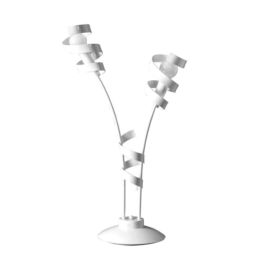 ONLI - Galda lampa ZOE 2xE14/6W/230V 65 cm balta