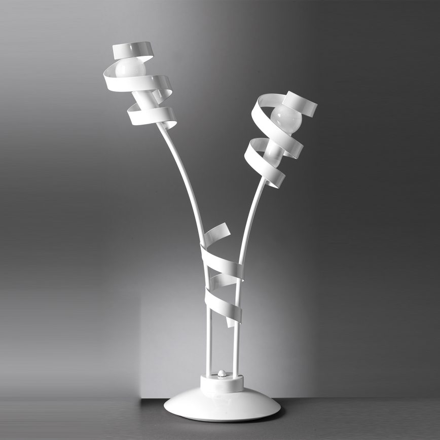 ONLI - Galda lampa ZOE 2xE14/6W/230V 65 cm balta