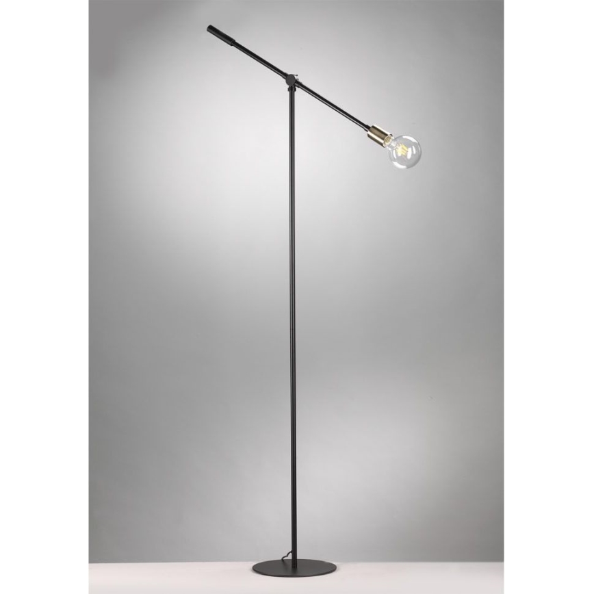 ONLI - Grīdas stāvlampa ASTE 1xE27/15W/230V melna/zelta