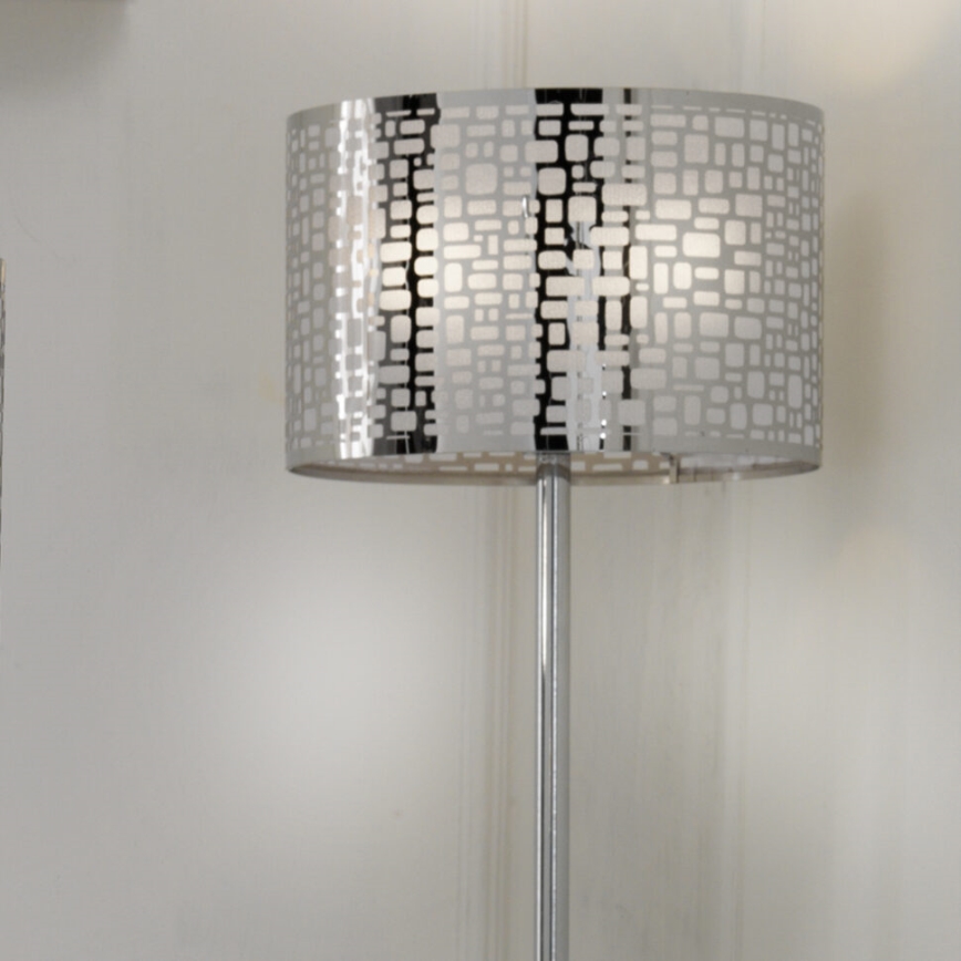 ONLI - Grīdas stāvlampa BRUCE 1xE27/15W/230V matēts hroms