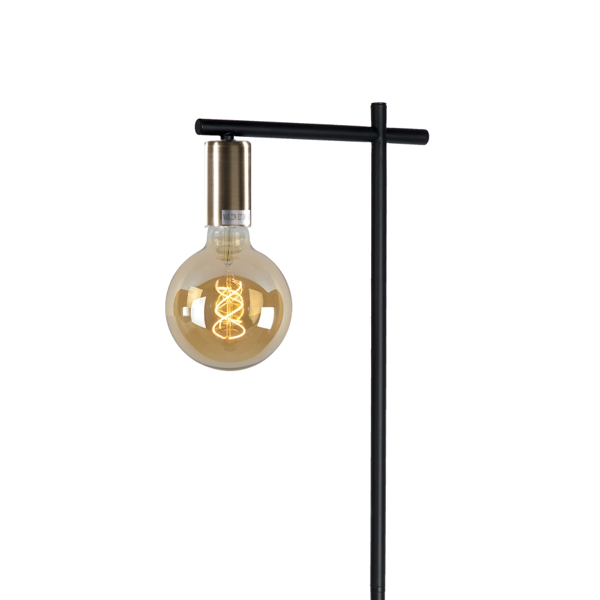 ONLI - Grīdas stāvlampa CROSS 1xE27/22W/230V melna/misiņš