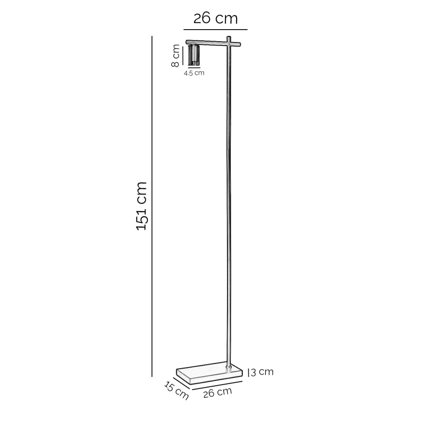 ONLI - Grīdas stāvlampa CROSS 1xE27/22W/230V melna/misiņš