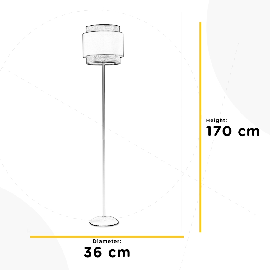 ONLI - Grīdas stāvlampa LICIA 1xE27/22W/230V