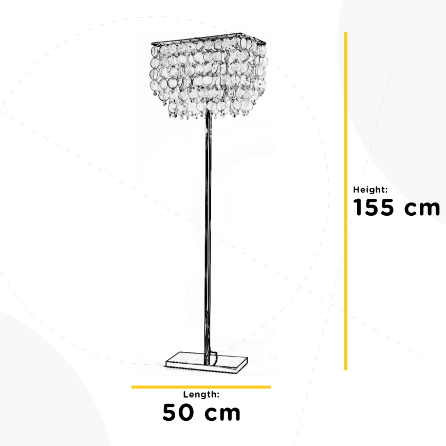 ONLI - Grīdas stāvlampa MAKANI 4xE14/6W/230V