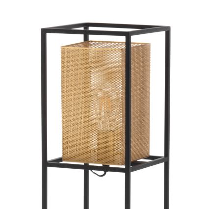 ONLI - Grīdas stāvlampa MALIK 1xE27/22W/230V zelta/melna