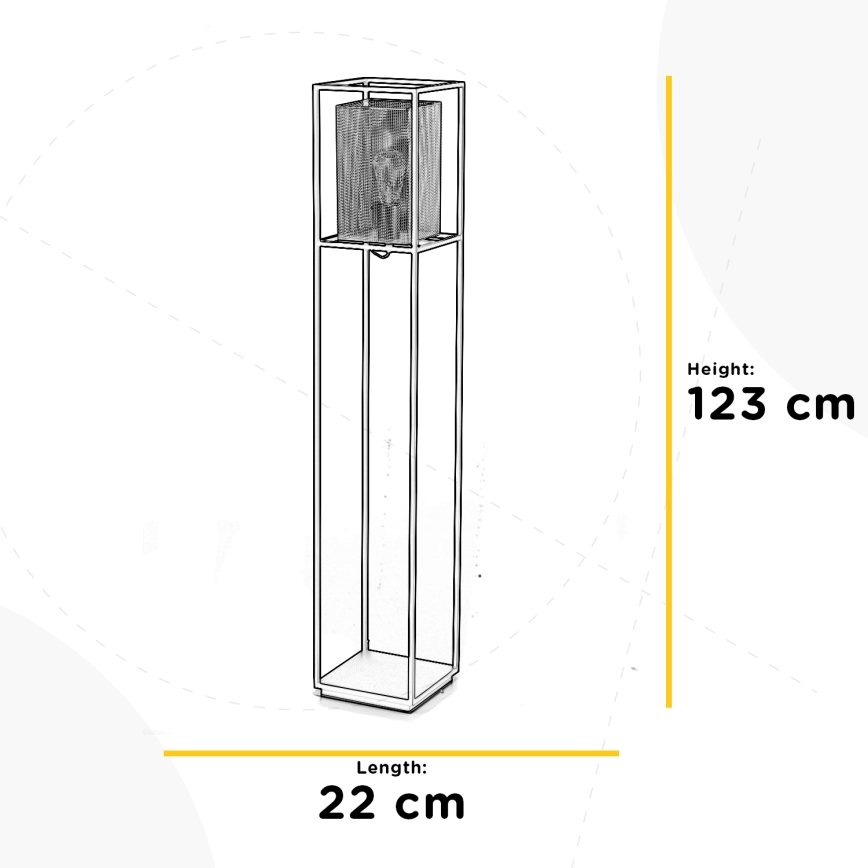 ONLI - Grīdas stāvlampa MALIK 1xE27/22W/230V zelta/melna