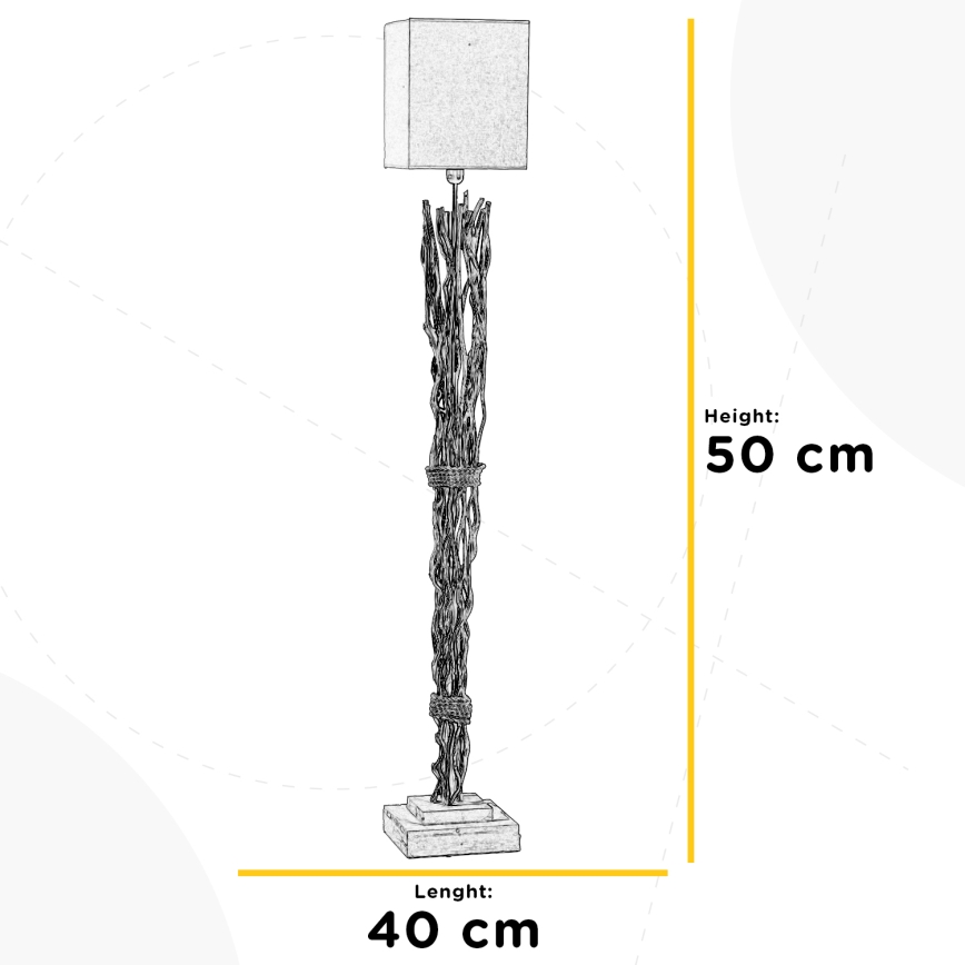 ONLI - Grīdas stāvlampa MARICA 1xE27/22W/230V