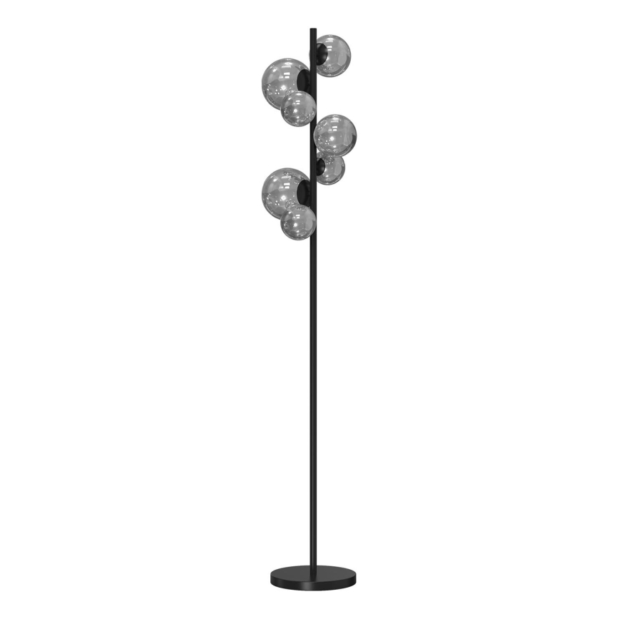 ONLI - Grīdas stāvlampa PALOMA 7xG9/10W/230V melna/dūmakains