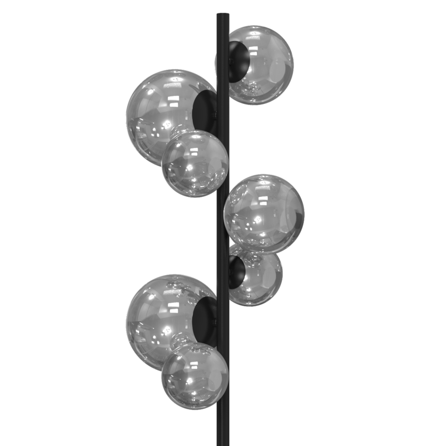 ONLI - Grīdas stāvlampa PALOMA 7xG9/10W/230V melna/dūmakains
