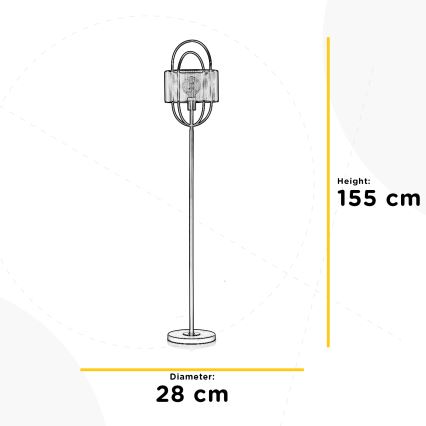 ONLI - Grīdas stāvlampa QUOKKA 1xE27/22W/230V
