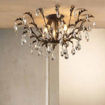 ONLI - Griestu gaismeklis TERESA 3xE14/6W/230V bronzas krāsā