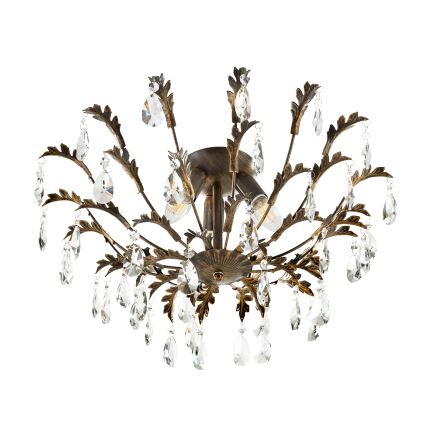 ONLI - Griestu gaismeklis TERESA 3xE14/6W/230V bronzas krāsā