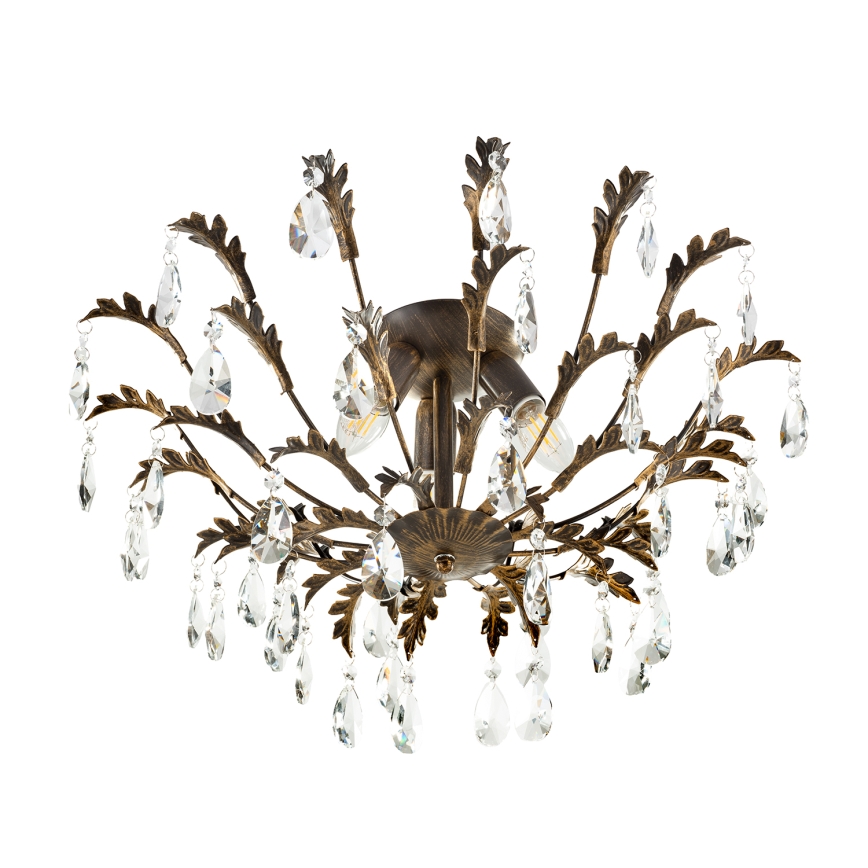 ONLI - Griestu gaismeklis TERESA 3xE14/6W/230V bronzas krāsā