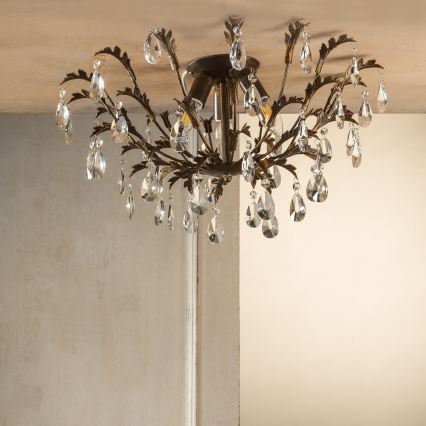 ONLI - Griestu gaismeklis TERESA 3xE14/6W/230V bronzas krāsā