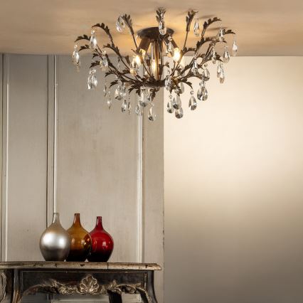 ONLI - Griestu gaismeklis TERESA 3xE14/6W/230V bronzas krāsā