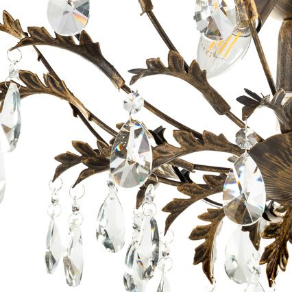 ONLI - Griestu gaismeklis TERESA 3xE14/6W/230V bronzas krāsā