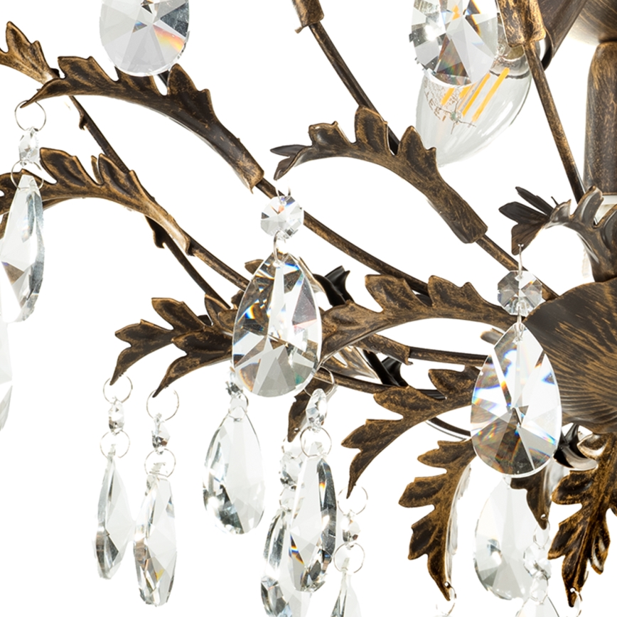 ONLI - Griestu gaismeklis TERESA 3xE14/6W/230V bronzas krāsā