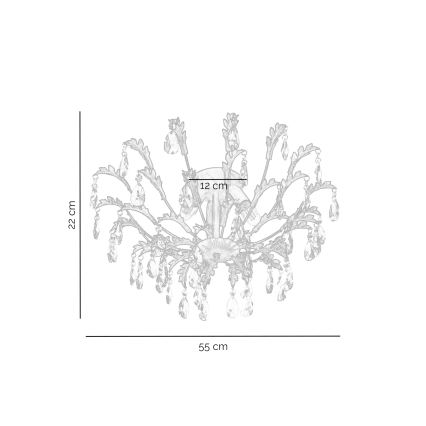 ONLI - Griestu gaismeklis TERESA 3xE14/6W/230V bronzas krāsā