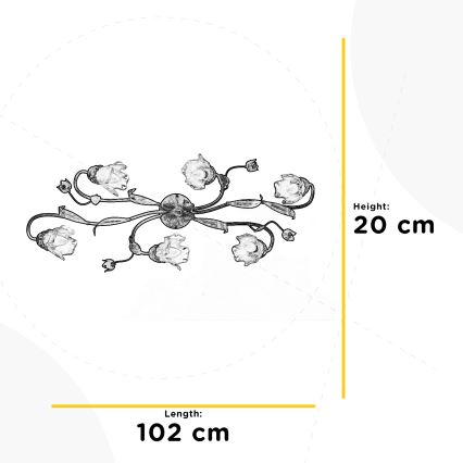 ONLI - Griestu lampa ARIANNA 6xE14/6W/230V