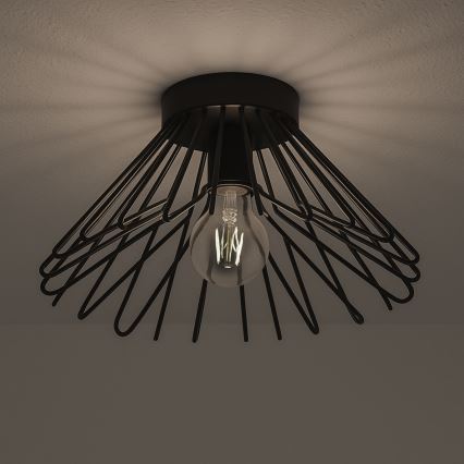 ONLI - Griestu lampa DUCCIO 1xE27/22W/230V d. 30 cm melna