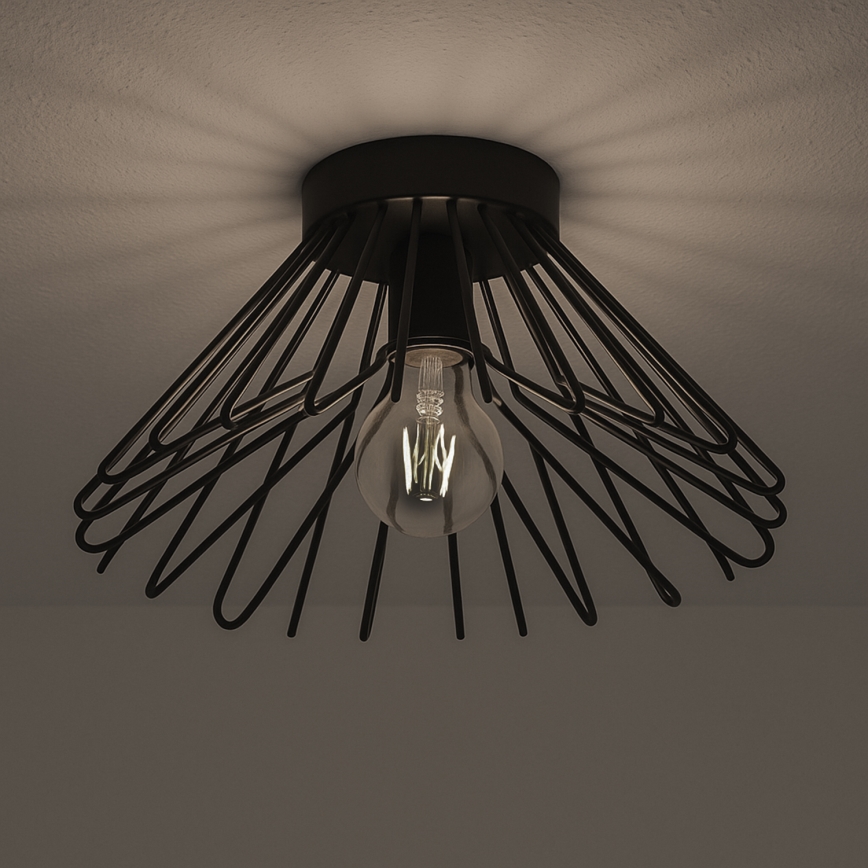ONLI - Griestu lampa DUCCIO 1xE27/22W/230V d. 30 cm melna