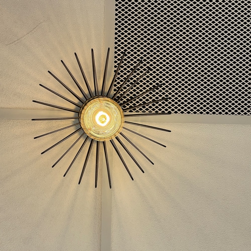 ONLI - Griestu lampa DUCCIO 1xE27/22W/230V d. 30 cm melna