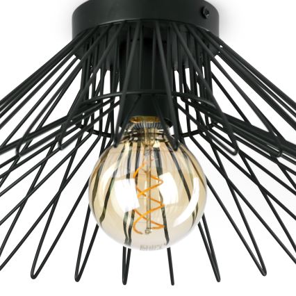ONLI - Griestu lampa DUCCIO 1xE27/22W/230V d. 40 cm melna