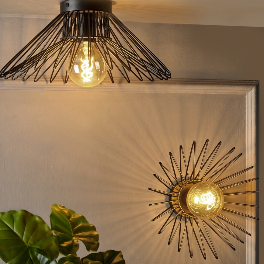 ONLI - Griestu lampa DUCCIO 1xE27/22W/230V d. 40 cm melna